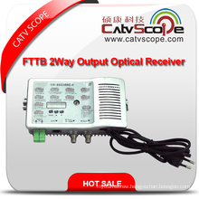 High Performance High Level 2 Way Output CATV FTTB Optical Receiver